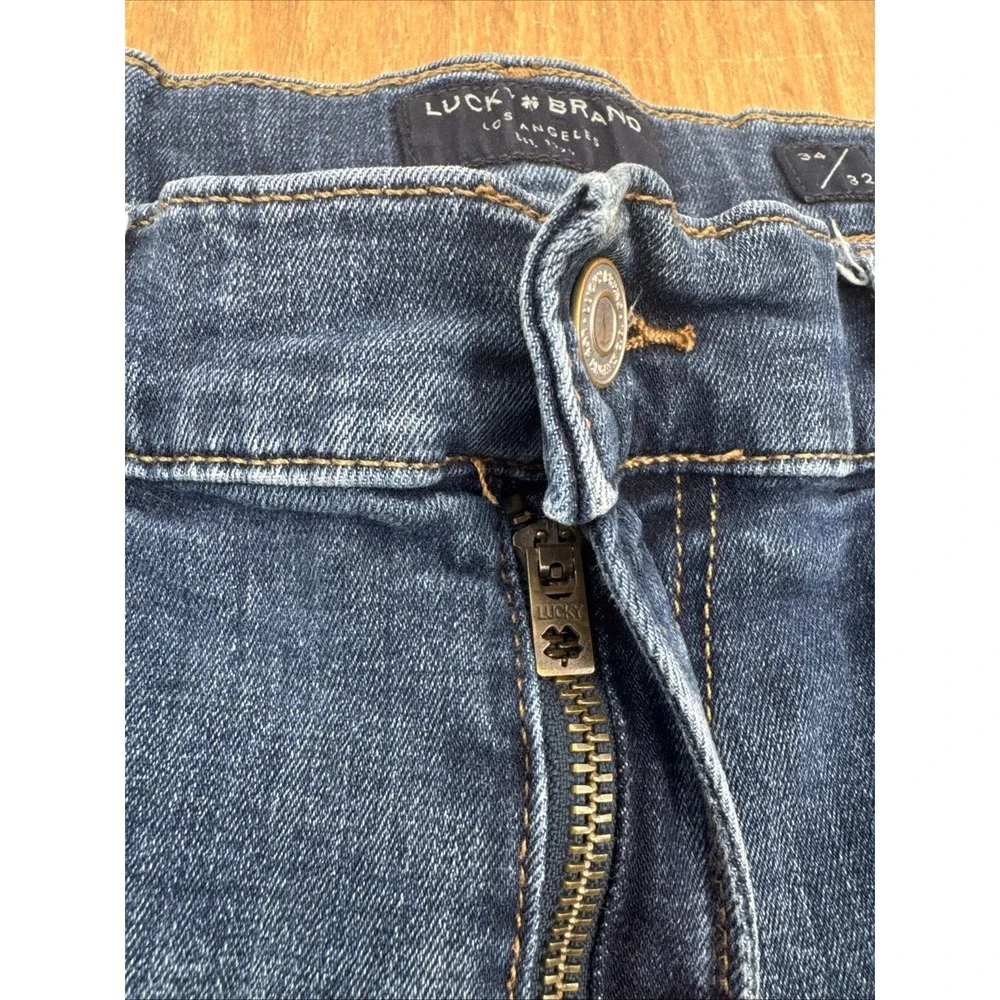 Lucky Brand Jeans 410 Athletic Straight Fit‎ Mens 34x32 (34x30) Denim Casual